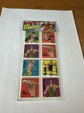 1991 Larami WCW Wrestling Vinyl Puffy Stickers Sealed Sting Luger Flair Sid