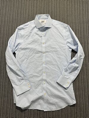 non iron extra slim fit dress shirts Non-Iron Cotton Solid Dress Shirt With Contrast Trim main image 1