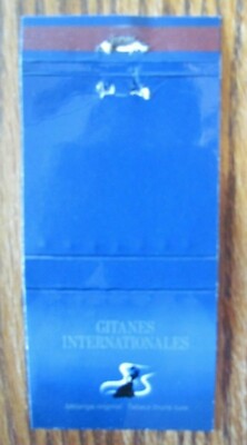GITANES CIGARETTES GIRLIE MATCHBOOK COVER FROM FRANCE EMPTY MATCHCOVER -E24