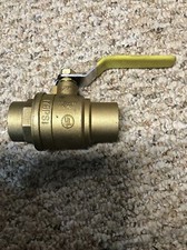 1 1/4  Brass Ball Valve 600 WOG Full Port Sweat Solder End UL FM UPC listed