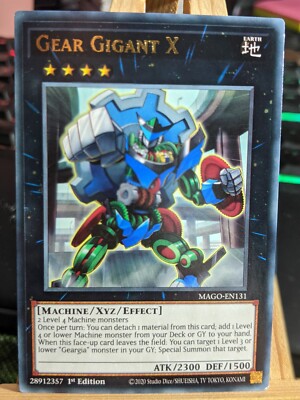 Gear Gigant X MAGO-EN131 Gold Rare LP/NM Yugioh Cards