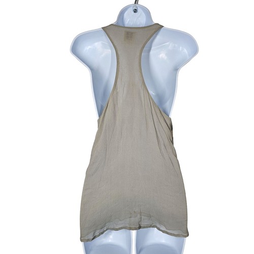 Haute Hippie Silk Sequin Striped Racerback Tank Top Scoop Neck Women's Large - Picture 24 of 24