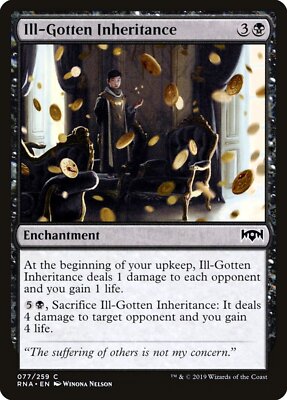 Magic MTG Ill-Gotten Inheritance [Ravnica Allegiance]