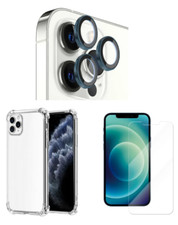 Defence Kit For iPhone 14/13/12 Clear Case + Screen Protector + Camera Len Glass