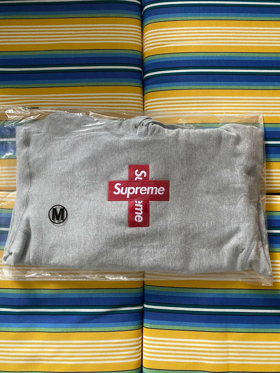 Supreme Cross Box Logo Hooded Sweatshirt Heather Grey 正規品 Supreme Bandana Box Logo Hooded Sweatshirt Heather Grey