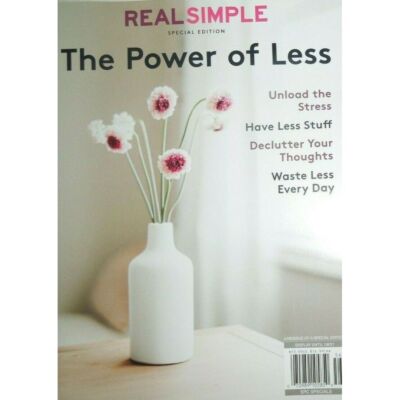 POWER OF LESS real simple UNLOAD STRESS declutter WASTE LESS special edition