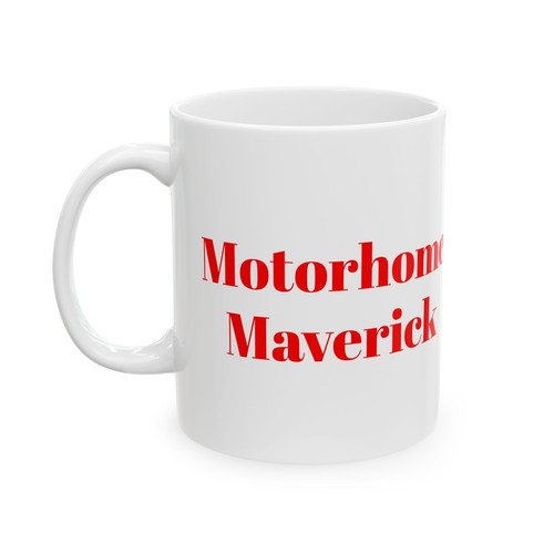 Motorhome Maverick RV Coffee Mug: Perfect RV Gift for Dad and Top Gun Campers - Picture 7 of 8