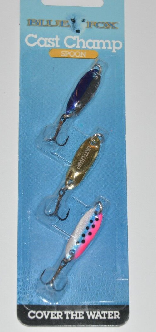 5 Cucchiai Rotanti BLUE FOX Cast Champ 1/8 Oz – Assortimento Colori Per Pesca In Acqua Dolce - Foto 6