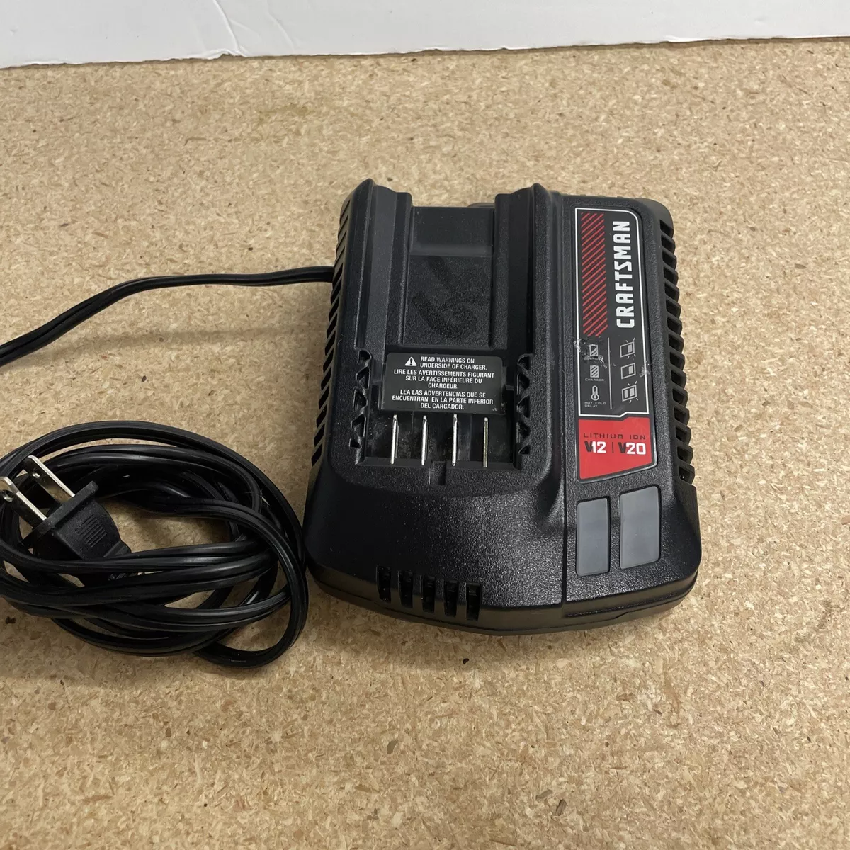 Craftsman V12 V20 Lithium Ion Battery Charger CMCB100 Tool Only