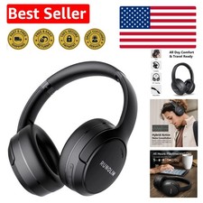 Hybrid Active Noise Cancelling Bluetooth Headphones with 70H Playtime, Foldable