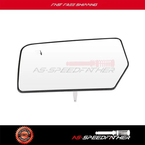 Left Side Mirror For 2007-2011 Ford EXPEDITION Smooth Heated ChromeFlat Mirror