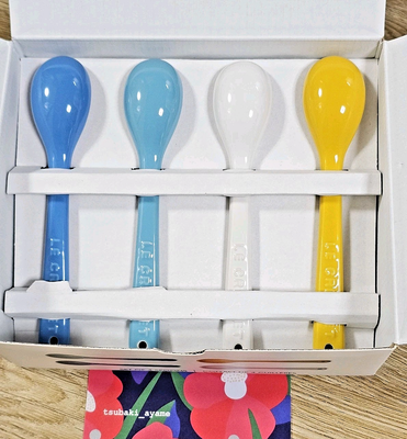 Le Creuset Spoons RIVIERA Collection 5.5in Set of 4 Stoneware