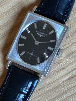 Vintage Longines Tank Watch With Sub Dial Manual Wind Circa 1966
