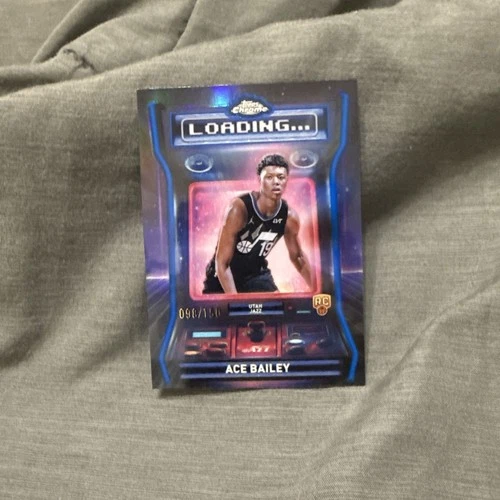 2025 Topps Chrome Ace Bailey Refractors Blue (RAW)