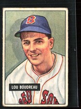 Lou Boudreau 1951 Bowman B #62 Boston Red Sox