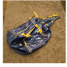 Patagonia Black Hole Duffel 70L Smolder Blue/Buckwheat Gold Backpack Straps