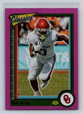 2023 Chronicles Draft Picks #21 Eric Gray   Pink Foil Classic  Oklahoma Sooners