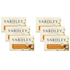 6 Pack Yardley London Soap Bars Sensitive Skin Shea Buttermilk 4 Oz Each