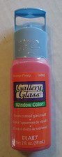 Plaid Gallery Glass Window Color ORANGE POPPY 16005 Stained Glass Paint 2oz 59ml