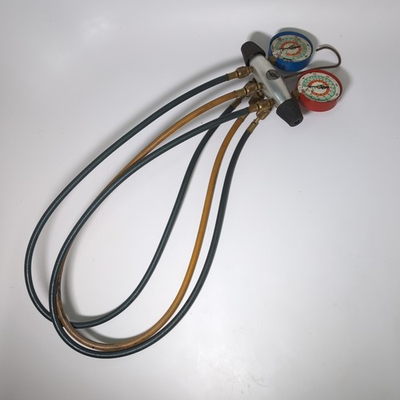 #ad JB HVAC Manifold Gauges w Hoses Untested $44.88