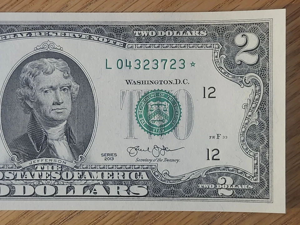 2013 $2 "STAR NOTE" SAN FRANCISCO L04323723* UNC/GEM 3 OF 3 CONS SERIAL NUMBERS - Image 4 of 4