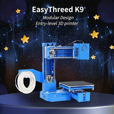 *NEW* EasyThreed K9 Mini 3D Printer -One Click Print, TPU/PLA, 4x4x4'' Print Size