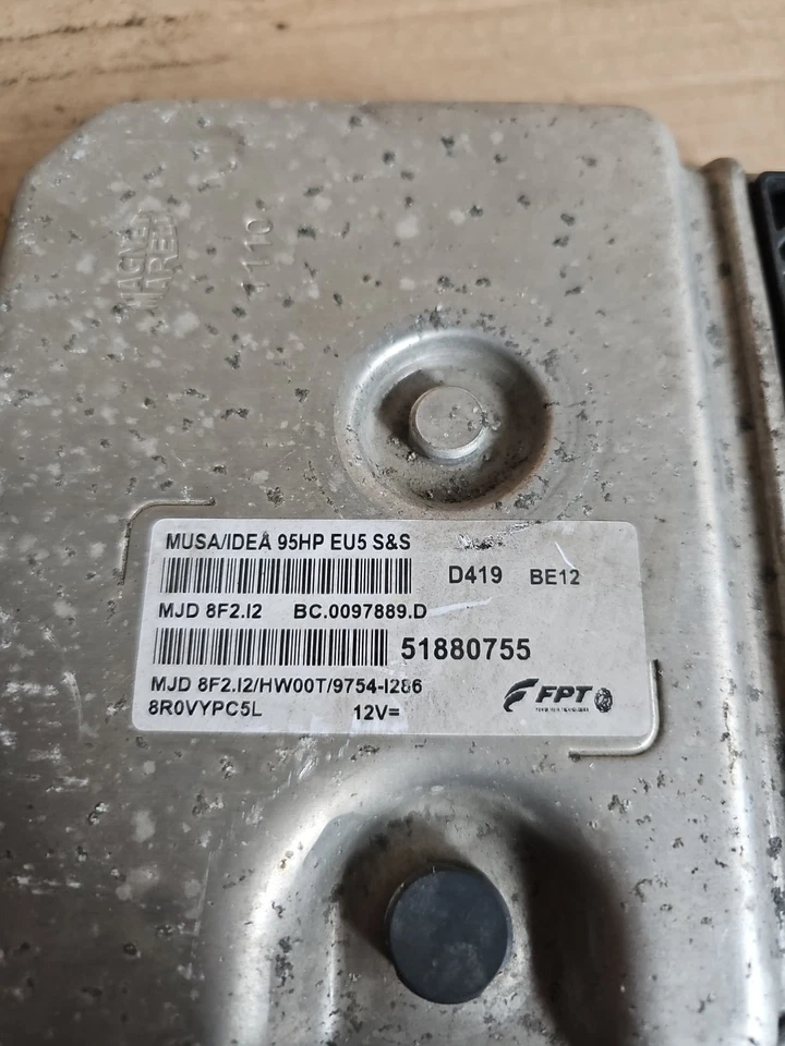 MJD 8F2L2CENTRALINA MOTORE LANCIA MUSA FIAT IDEA 1.3D 70KW 95HP MJD 8F2.I2 HW00T - Immagine 2 di 2