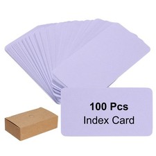 2" x 3.5" Note Card 100 Pcs Index Card Kraft Paper Round Corner Purple