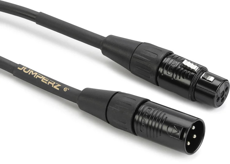 JUMPERZ JGM-6 Gold Microphone Cable - 6 foot 6390₽