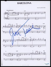 John Tesh "Live at Red Rocks" AUTOGRAPH Signed 'Barcelona' Sheet Music ACOA