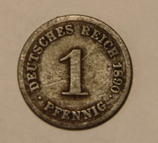1 Pfennig 1890 D ,  ss