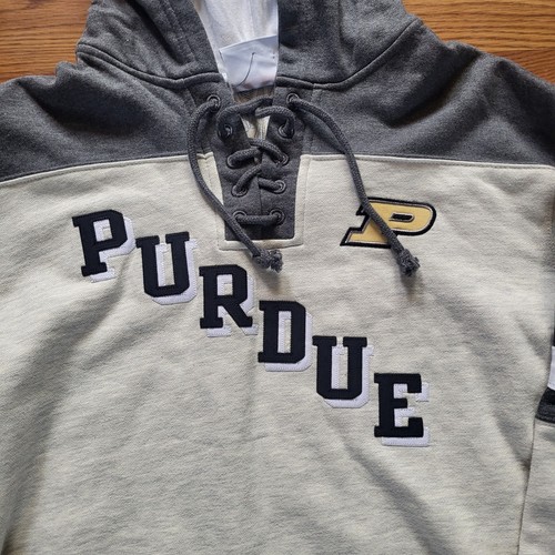 Purdue Boilermakers Sudadera con Capucha Para Hombre Talla Grande Campeón Pullover Bordado RARO - Imagen 2 de 8