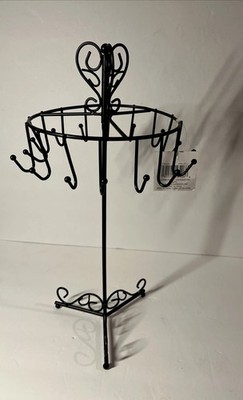 Rotating Necklace Holder Jewelry Organizer Display Stand 15 ''  16 Hanger Metal