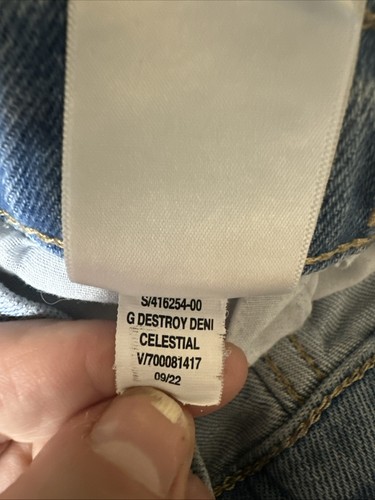 Girls Curvy Bootcut Distressed Jeans, 90’s Retro Y2K Urban Schoolcore, Sz 14 Reg - Picture 7 of 9