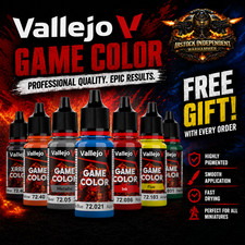 Vallejo Paints - Game Color, Model Paint FREE GIFT* (FULL COLOUR RANGE)