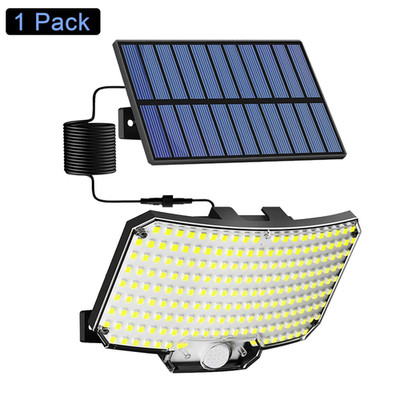 Outdoor 234 LED Solar Powered PIR Motion Sensor Wall Light Garden Security Lamp