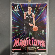 2024-25 Panini Donruss Magicians Victor Wembanyama Spurs #9 Holo Pink Laser /50