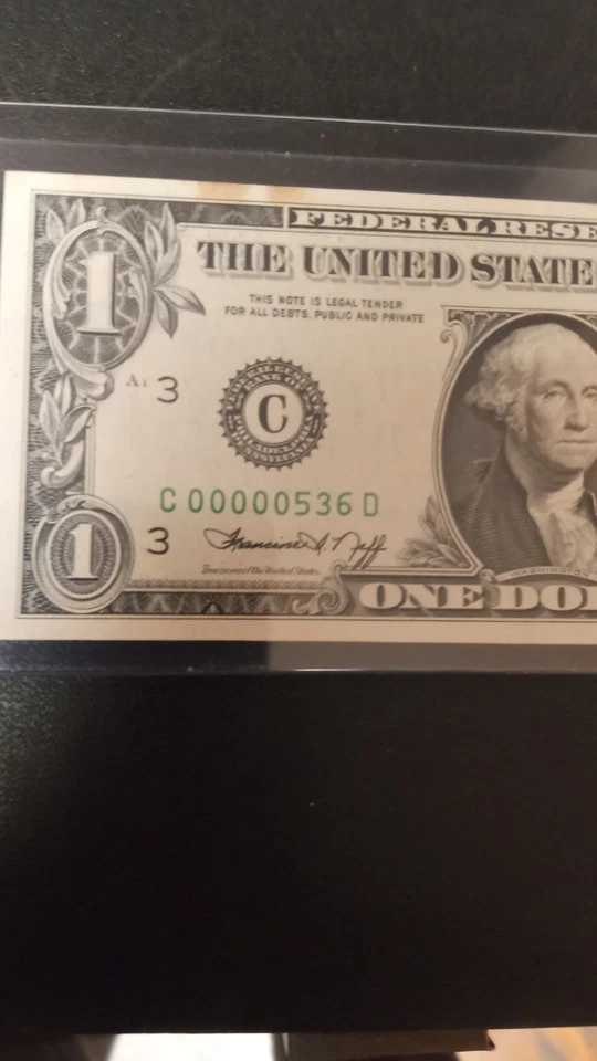 1974-$1 FR (Gem Unc.) With Low Serial #00000536 - Image 2 of 4