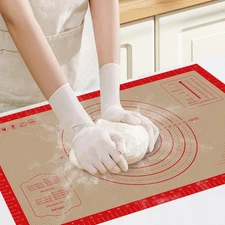 New Silicone Pastry Mat - 26"x16" Non Slip Baking with Measurements Extra Large
