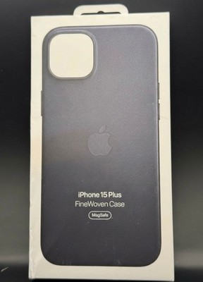 Apple iPhone 15 Plus Feingewebe Case Original Hülle Blau