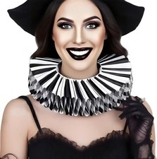 Renaissance Ruff Collar Elizabethan Neck Ruffle Collars Halloween Clown Collars