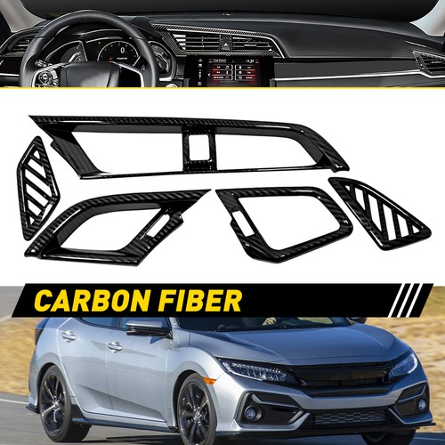 ABS Interior Dashboard Air Vent Outlet Cover Trim For Honda Civic 2016-2020 NEW