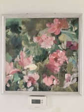 NEXT Green Pink Abstract Floral Framed Wall Art