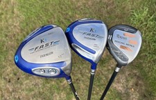 Ladies Slazenger K1 Fast Driver, 3 wood & Rogue 11 Wood / Hybrid Set VGC Ping