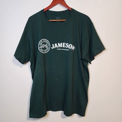 Jameson Irish Whiskey Shirt JJ&S Logo Green Size  Large 23''×29''