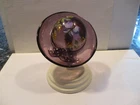 Fenton Purple Hat with Holder - Signed & Numbered