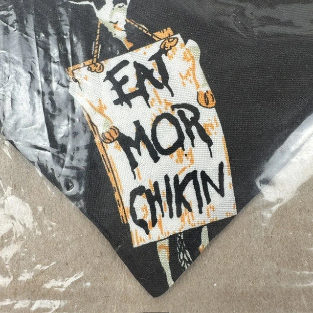 Chick-Fil-A Employee Neck Tie Cows Holding "Eat Mor Chikin" Signs Novelty NWT