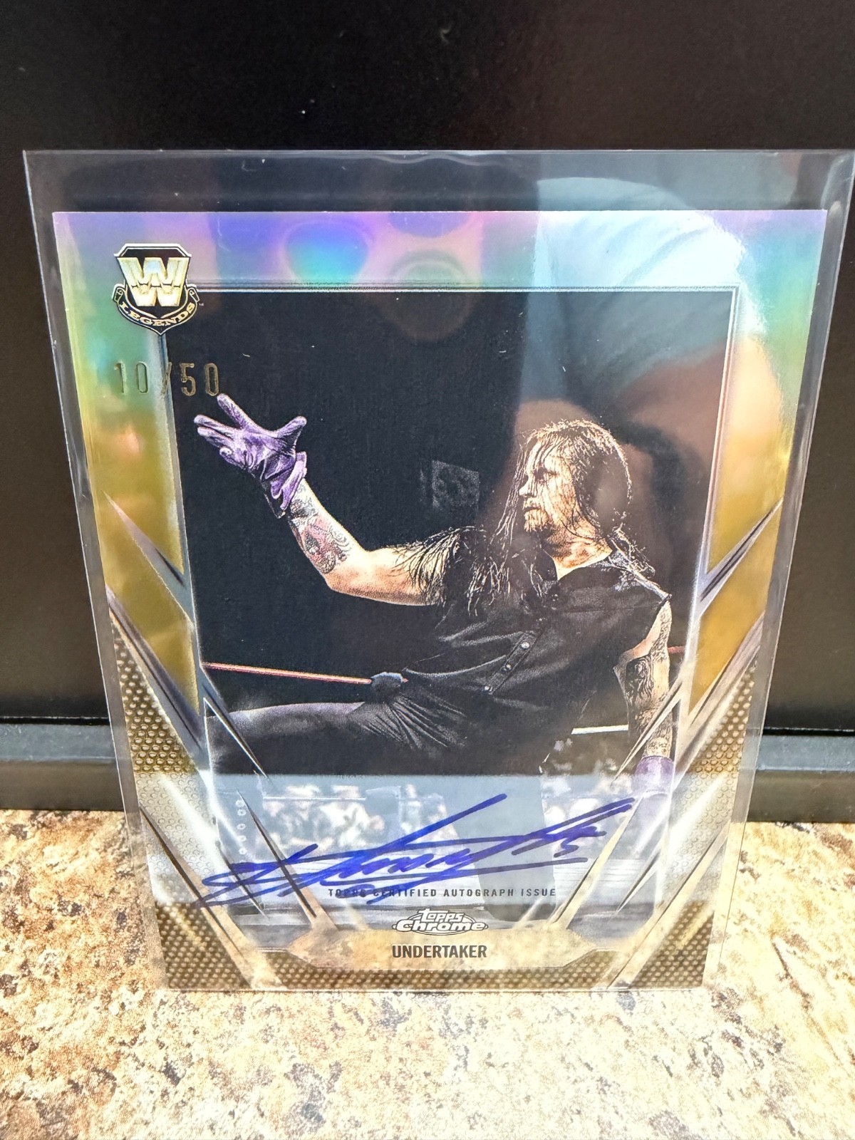 WWE Undertaker 2026 Chrome /50 Gold Refractor Auto