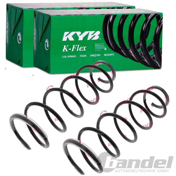 2X KYB K-FLEX Fahrwerksfedern Vorne Passend FÜR Peugeot 406 Links+Rechts-image