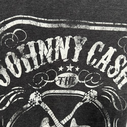 Cash Johnny Cash Gray and White Graphic Music Tshirt Size Medium - "Bennet" - Picture 7 of 22